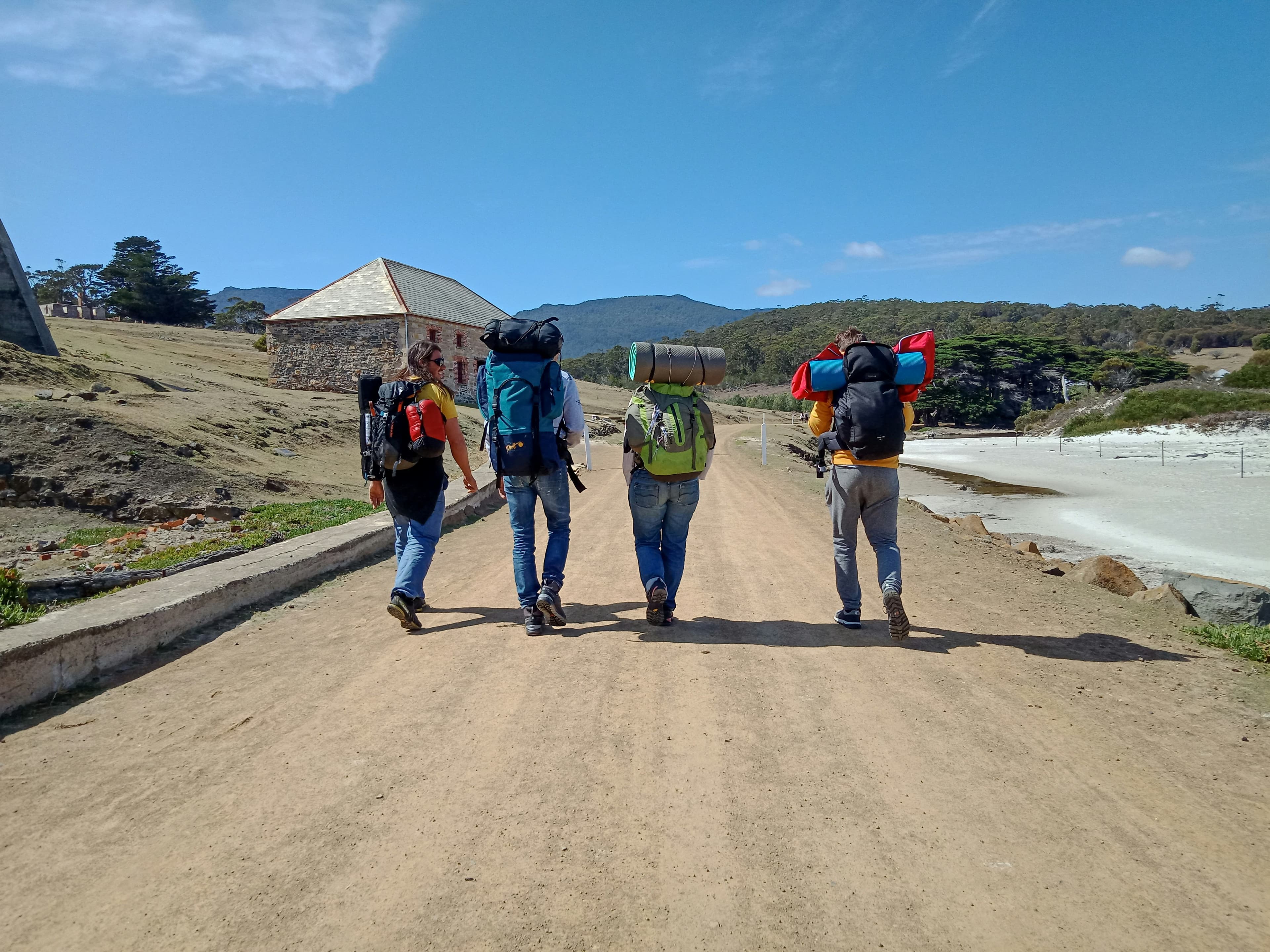 Hikers on the trail